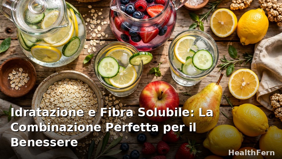 Bicchiere d'acqua e alimenti ricchi di fibra solubile, la combinazione perfetta per il benessere intestinale