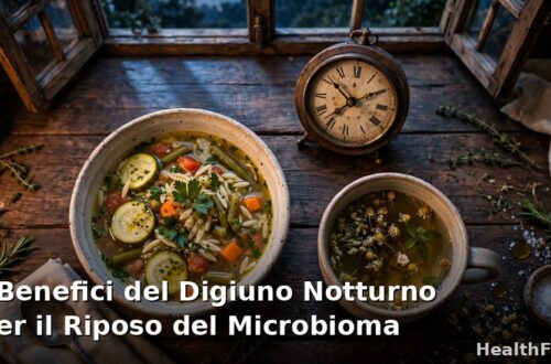 Finestra di digiuno notturno di 12 ore che permette il riposo e la rigenerazione del microbioma intestinale