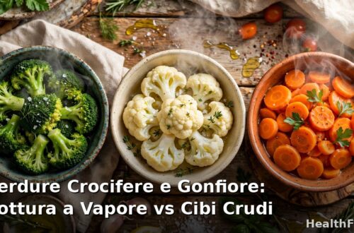 Verdure crocifere e gonfiore: confronto tra cottura a vapore e consumo crudo per una migliore digeribilità