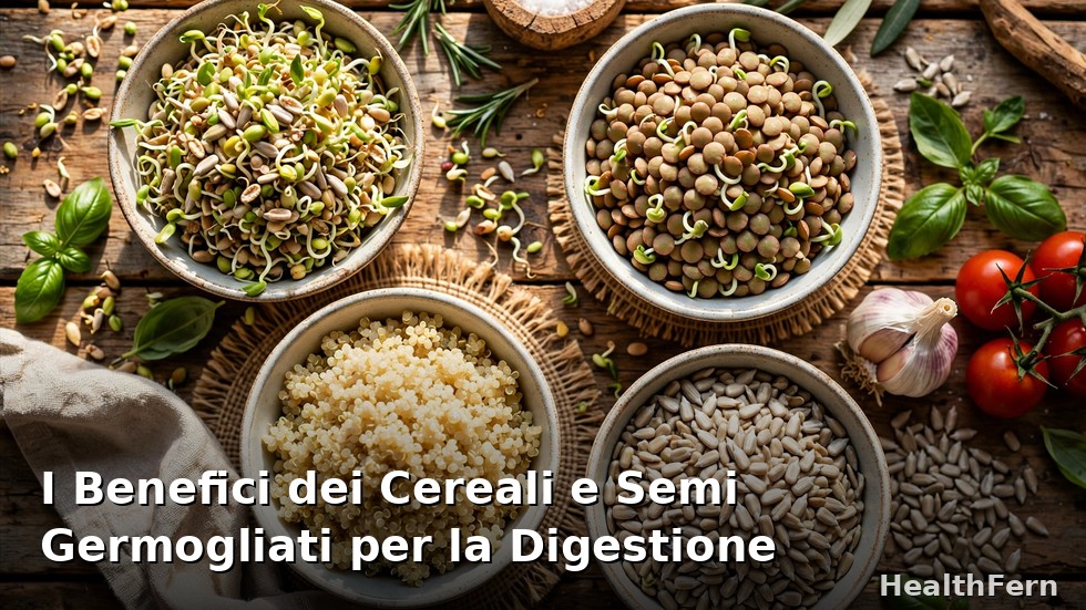 I benefici dei cereali e semi germogliati per una digestione facile e senza gonfiore addominale