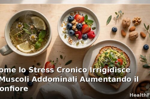 Come lo stress cronico irrigidisce i muscoli addominali aumentando il gonfiore e la tensione intestinale